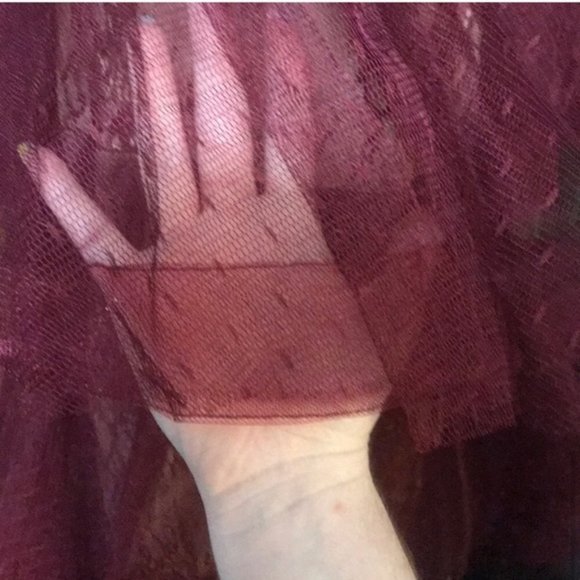 Luxxel/Vici Ducle Tiered Lace Wine Dress - Picture 8 of 8